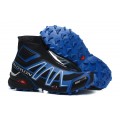 Salomon Snowcross CS Trail Running Shoes Black Blue,Salomon Outlet Locations