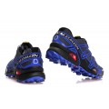 Salomon Speedcross 3 CS Trail Running Shoes Blue Grey For Men