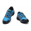 Salomon Speedcross 3 CS Trail Running Shoes Blue Silver For Men