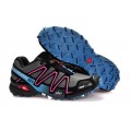 Salomon Speedcross 3 CS Trail Running Shoes Gray Rose Red For Men