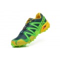 Salomon Speedcross 3 CS Trail Running Shoes Green Yellow For Men