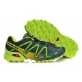 Salomon Speedcross 3 CS Trail Running Shoes Grey Green For Men