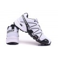 Men's Salomon Speedcross 3 CS Trail Running Shoes In White Black