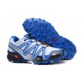 Salomon Speedcross 3 CS Trail Running Shoes White Blue For Men