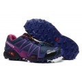 Salomon Speedcross 3 CS Trail Running Shoes Blue Purple For Women
