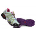 Salomon Speedcross 3 CS Trail Running Shoes Lake Blue Purple For Women