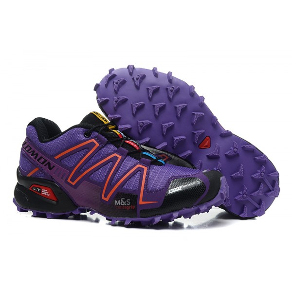 Salomon Speedcross 3 CS Trail Running Shoes Purple Black For Women