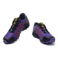 Salomon Speedcross 3 CS Trail Running Shoes Purple Black For Women