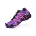 Salomon Speedcross 3 CS Trail Running Shoes Purple Orange For Women