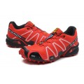 Salomon Speedcross 3 CS Trail Running Shoes Red Black For Women