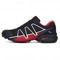 Salomon Speedcross 4 Trail Running Shoes Black Red For Men