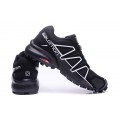 Salomon Speedcross 4 Trail Running Shoes Black White For Men