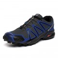 Salomon Speedcross 4 Trail Running Shoes Blue Black For Men