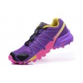 Salomon Speedcross 4 Trail Running Shoes Purple Rose Red For Women