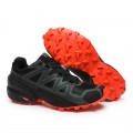 Salomon Speedcross 5 GTX Trail Running Shoes Black Orange,FR Salomon