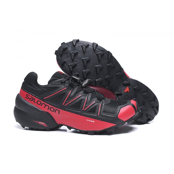 Salomon Speedcross 5 GTX Trail Running Shoes Black Red,Salomon Available To Buy Online