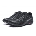 Salomon Speedcross 5 GTX Trail Running Shoes Black Silver,Latest US Salomon