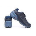 Salomon Speedcross 5 GTX Trail Running Shoes Deep Blue Gray,Salomon Restaurant Chicago