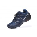 Salomon Speedcross 5 GTX Trail Running Shoes Deep Blue White,Salomon Selling Clearance