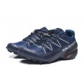 Salomon Speedcross 5 GTX Trail Running Shoes Deep Blue White,Salomon Selling Clearance