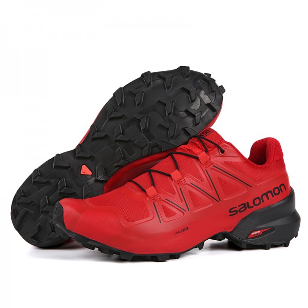 Salomon Speedcross 5 GTX Trail Running Shoes Light Red,Best Big Salomon