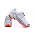 Salomon Speedcross 5 GTX Trail Running Shoes White Grey,Salomon Online Shop Clothes