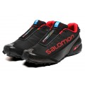 Men's Salomon Speedcross 5M Running Shoes In Black Red