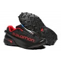 Men's Salomon Speedcross 5M Running Shoes In Black Red