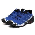 Men's Salomon Speedcross 6 Trail Running Shoes In Blue White