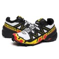Men's Salomon Speedcross 6 Trail Running Shoes In White Black Yellow