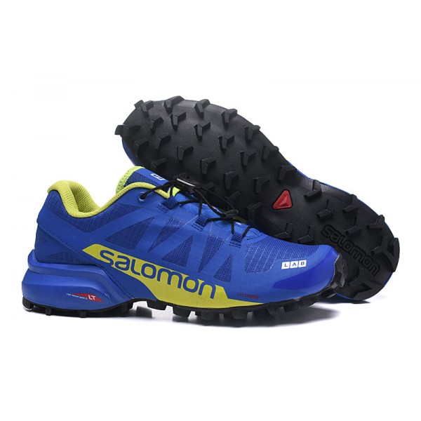 Salomon Speedcross Pro 2 Trail Running Shoes Blue Yellow For Men