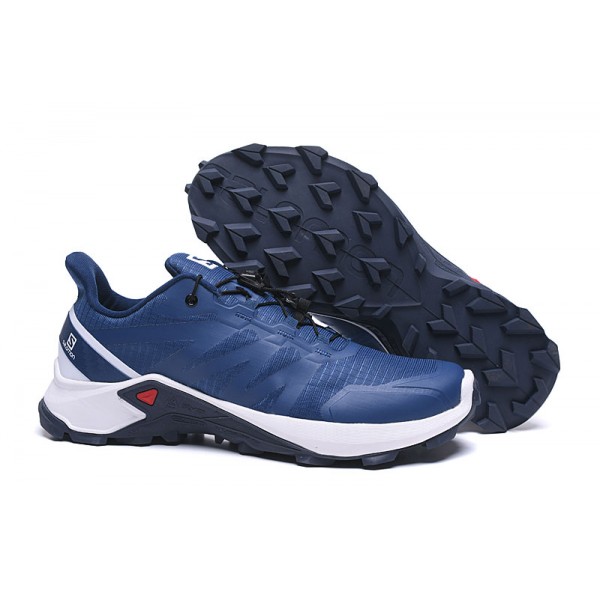 Men's Salomon Supercross Trail Running Shoes In Blue