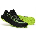 Men's Salomon Ultra Glide Trail Running Shoes In Black Fluorescent Green