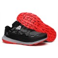 Men's Salomon Ultra Glide Trail Running Shoes In Black Gray Red