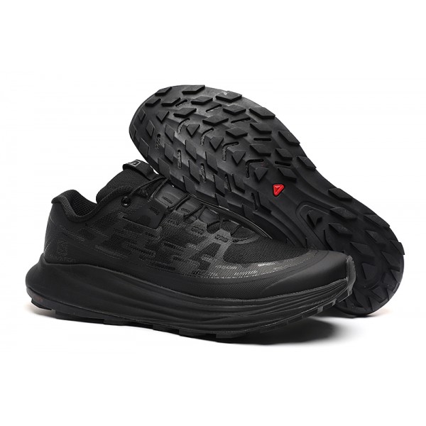 Men's Salomon Ultra Glide Trail Running Shoes In Full Black