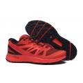 Salomon Vibe Trail Runners Sense Ride Shoes Red Black,Best Cheap Salomon