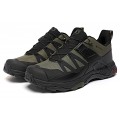 Men's Salomon X Ultra 4 Gore-Tex Hiking Shoes In Black Army Green