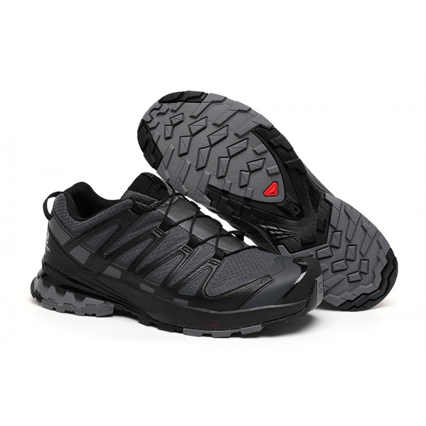 Men's Salomon XA PRO 3D Trail Running Shoes In Gray Black