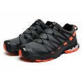 Men's Salomon XA PRO 3D Trail Running Shoes In Gray Black Orange
