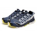 Men's Salomon XA PRO 3D Trail Running Shoes In Gray Blue
