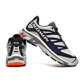 Men's Salomon XT-4 Advanced Unisex Sportstyle Shoes In Blue Gray Black
