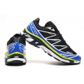 Men's Salomon XT-6 Advanced Unisex Sportstyle Shoes In Black White Blue