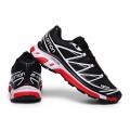 Men's Salomon XT-6 Advanced Unisex Sportstyle Shoes In Black White Red