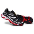 Men's Salomon XT-6 Advanced Unisex Sportstyle Shoes In Black White Red