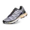 Men's Salomon XT-6 Advanced Unisex Sportstyle Shoes In Gray White